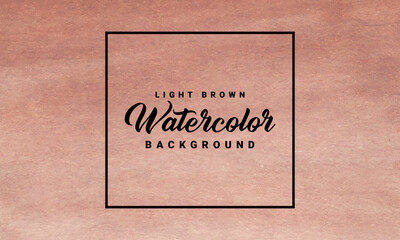 Simple Light Brown Abstract Watercolor Background