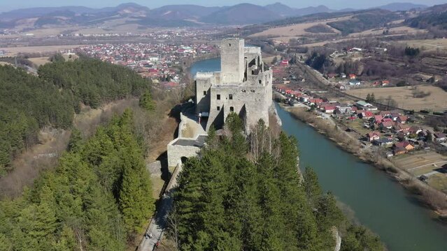 Old Strecno castle near Zilina, Slovakia