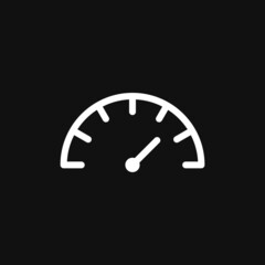 Speedometer icon on grey background