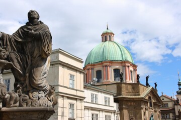 Fototapeta na wymiar St. Francis of Assisi Church in Prague