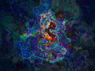 Abstract background illustration, modern hipster futuristic fractal flame graphic. colorful surreal poster, banner