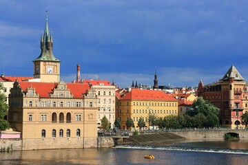 Naklejka premium Prague Old Town skyline