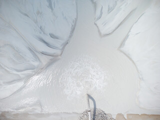 industrial effluent, pipeline discharging liquid industrial waste