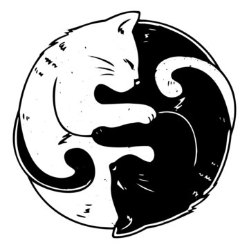 recommend clip art: Yin Yang Cats