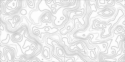 Abstract background with contour topographic map vector illustration. Topographic map backdrop. Conditional geography scheme and the terrain path. Vector contour topographic map background. Topography