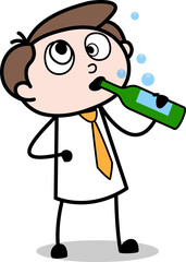 person with a bottle of wine