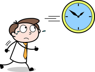 businessman with clock