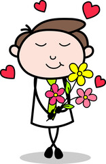 child with flower