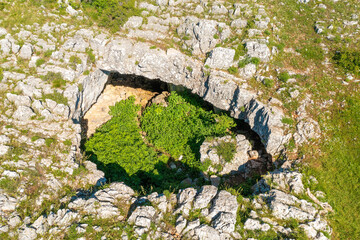 Entrance to the Culumova cave in Croatia