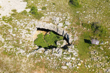 Entrance to the Culumova cave in Croatia