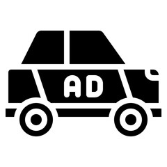 Advertise On Car Icon