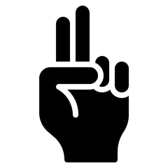 Two Fingers Up Front Icon