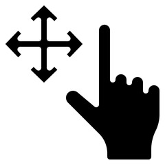 Directional Move Hand Icon