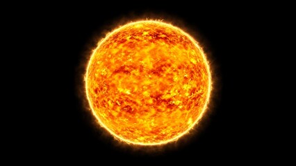 Burning Massive Red Sun