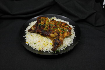 Chicken Charcoal with Rice