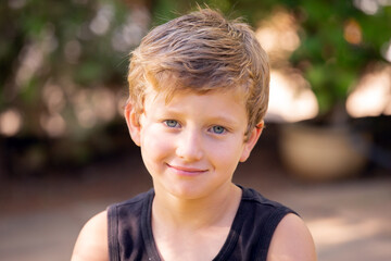 The boy - blond with blue eyes