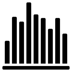 Crowded Bar Chart Icon