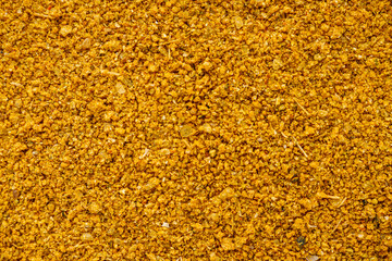 svanetian salt on a black stone background
