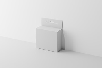Square Packaging Box With Hang Tab