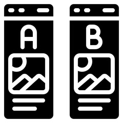 Fototapeta premium AB Testing Icon