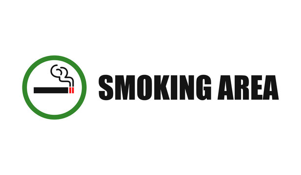 Smoking area symbol sign vector