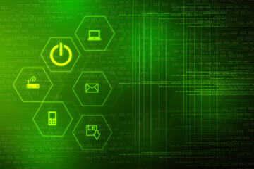 Digital Abstract technology background,2d illustration