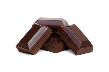 Chocolate isolated on white