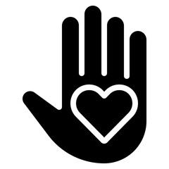 Heart Hand Icon