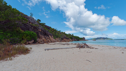 Beach at Aldabra Atoll Island group, Seychelles