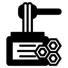 honey glyph icon