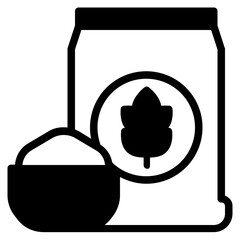flour glyph icon