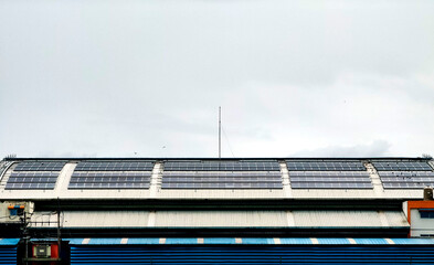 Lots of solar panels on the roof