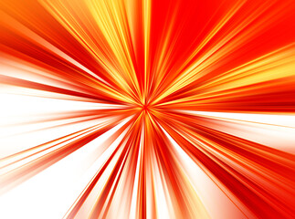 Abstract surface of radial blur zoom in orange and yellow tones. Bright juicy background with...