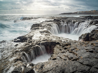 Spectacular natural phenomenon of Bufadero de la Garita