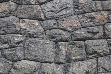 Stone block wall background