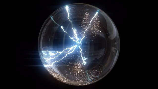 Tesla Ball on Transparent Background