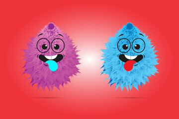 Set of cute characters in Bat Mouse,, Vkelet, Garden Scarecrow, Scarecrow. Funny Costume, Halloween costumes, Cartoon Count Dracula, Witch, Pumpkin, Voodoo Doll, Egyptian Mummy,  Vector Illustration