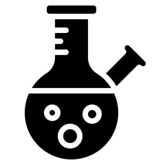 Beaker With Side Pipe Icon