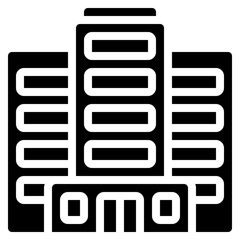 Three Part Building Icon