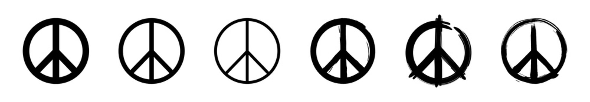 Peace Vektor Symbole, verschiedene Varianten