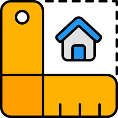 measure outline color icon