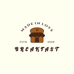 restaurant with vintage style logo icon template design. breakfast, eatery ,cafe, vector illustration