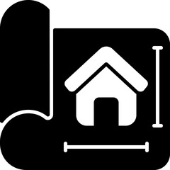 blueprint glyph icon