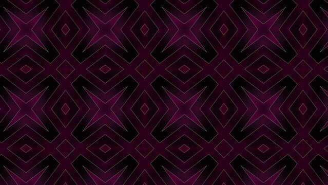 Abstract background animation scrolling right black pink and purple. Dark maroon and black patterned background for wallpapers - Graphic Design Animation