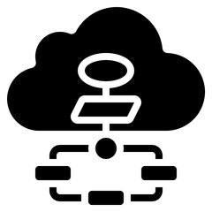 Cloud Flowchart Icon