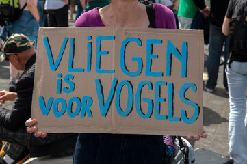 Demonstration Rebellion Extinction At Schiphol Airport The Netherlands 14-3-2022