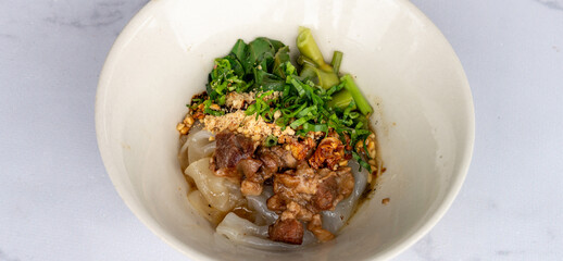 Thai-Chinese Food Mixed Food Selections 