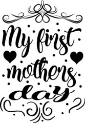 mother day t shirt and svg design
