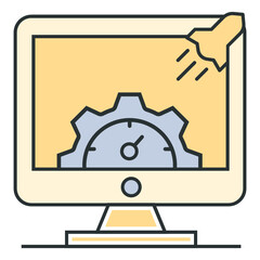 Computer, maintenance, optimization icon