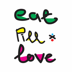 Graphic tee design with multicolor types. Graphic tee, clothing brand and apparel design. 